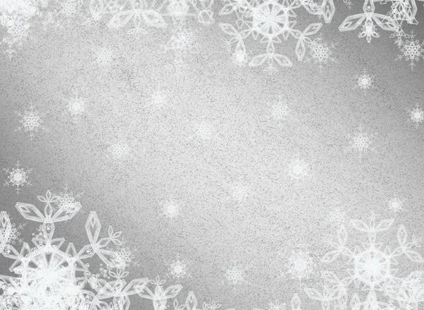 Christmas Abstract Background Snowflakes — Stock Photo, Image