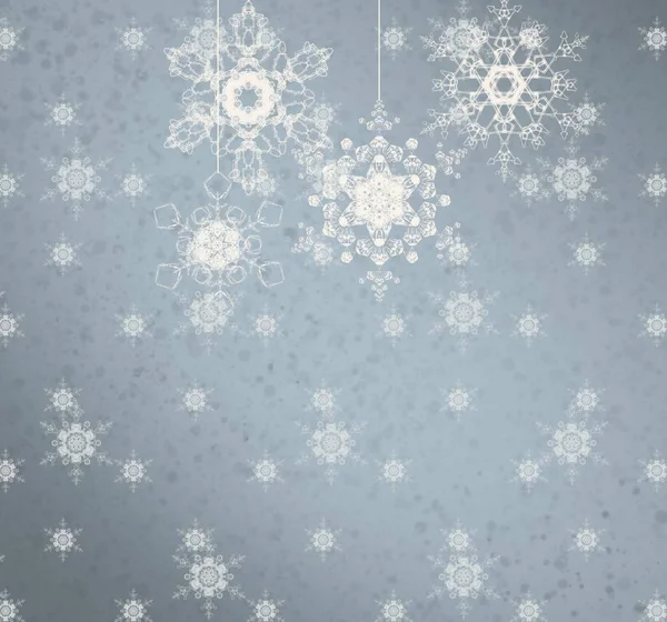 Boże Narodzenie Świąteczny Wzór Płatków Śniegu — Zdjęcie stockowe
