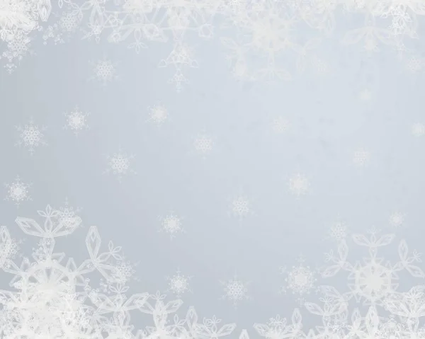 雪の結晶とクリスマスのお祝いのパターン — ストック写真