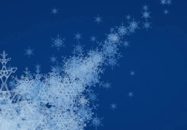 Christmas Festive Pattern Snowflakes — Stock Photo, Image