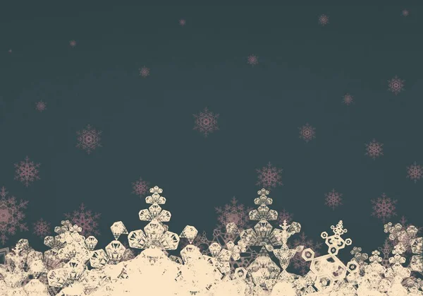 Christmas Festive Pattern Snowflakes — Stock Photo, Image