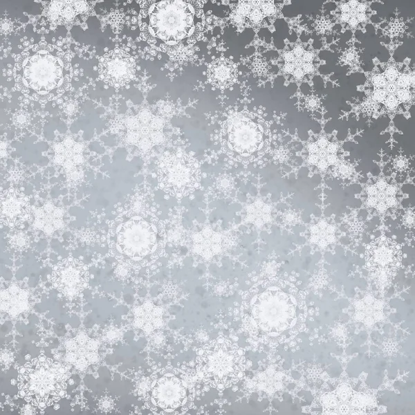 Winter Abstract Wallpaper Christmas Background Snowflakes — Stock Photo, Image