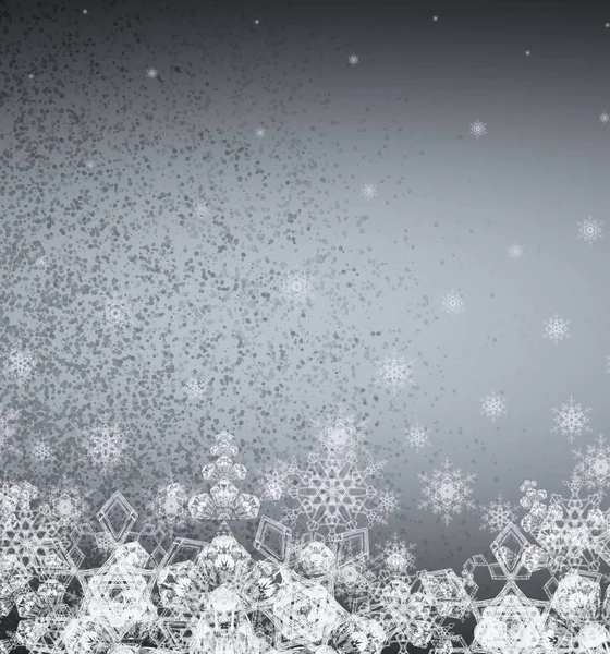 Зимові Абстрактні Шпалери Різдвяний Фон Сніжинками — стокове фото