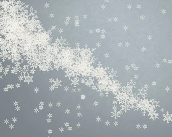 Kış Soyut Duvar Kağıdı Kar Taneleri Ile Noel Arka Plan — Stok fotoğraf