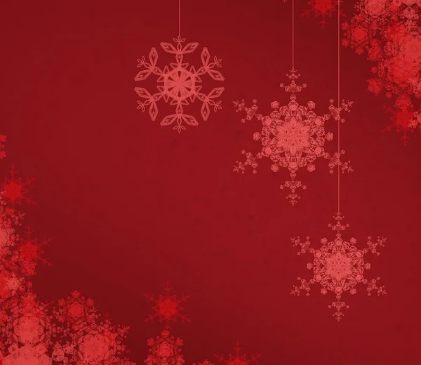 冬季抽象壁纸 圣诞节背景与雪花 — 图库照片