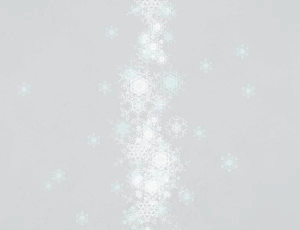 冬の抽象的な壁紙 雪の結晶とクリスマスの背景 — ストック写真