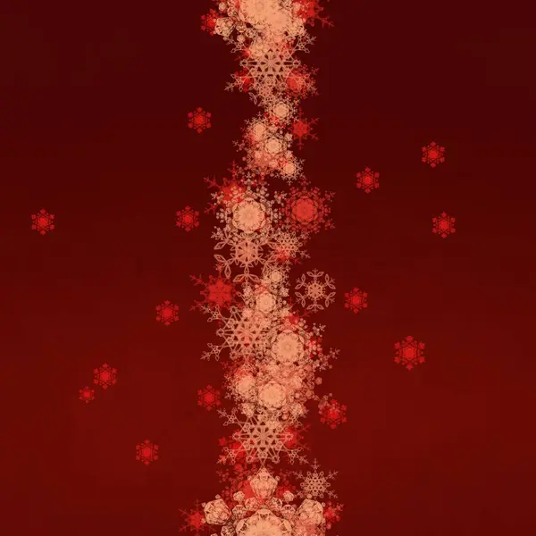 Winter Abstract Behang Kerstmis Achtergrond Met Sneeuwvlokken — Stockfoto