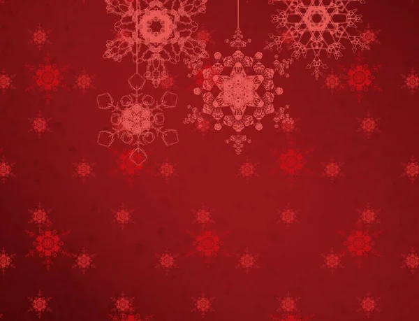 Winter Abstract Wallpaper Christmas Background Snowflakes — Stock Photo, Image