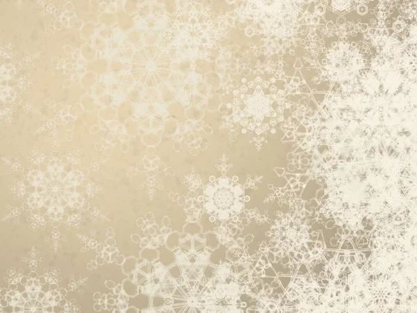 Winter Abstract Behang Kerstmis Achtergrond Met Sneeuwvlokken — Stockfoto