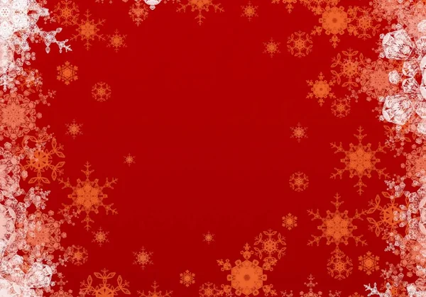 Winter Abstract Wallpaper Christmas Background Snowflakes — Stock Photo, Image