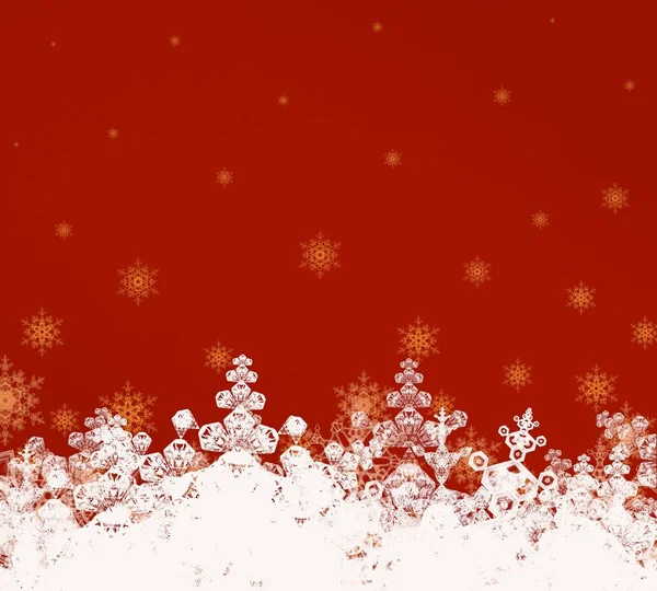 Téli Absztrakt Háttérkép Karácsonyi Háttér Hópelyhek — Stock Fotó