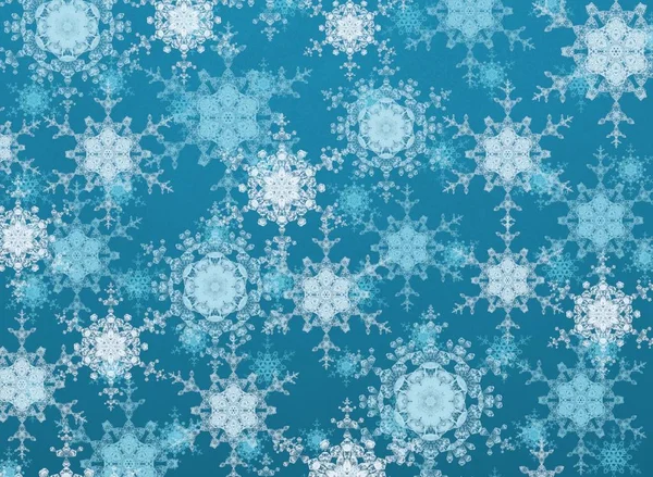 Winter Abstract Wallpaper Christmas Background Snowflakes — Stock Photo, Image