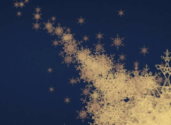 Abstract Winter Wallpaper Snowflakes — Stock Photo, Image