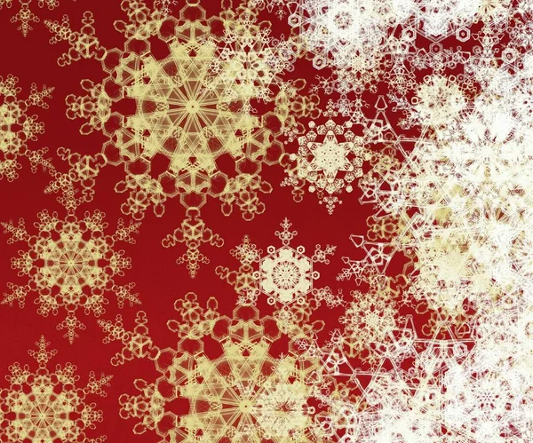 Abstract Winter Wallpaper Snowflakes — Stock Photo, Image