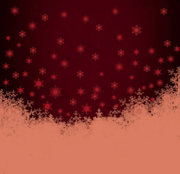 Fondo Navidad Abstracto Con Copos Nieve Espacio Para Texto — Foto de Stock