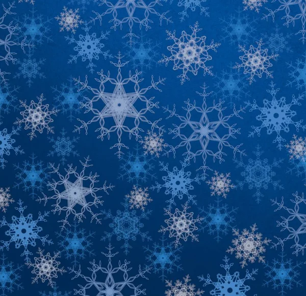 Fondo Navidad Abstracto Con Copos Nieve Espacio Para Texto — Foto de Stock