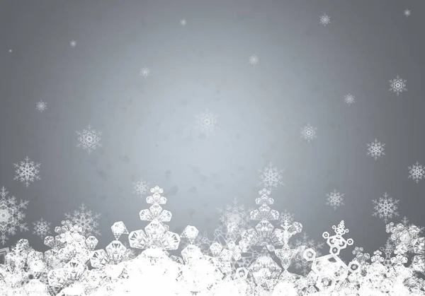 Абстрактный Рождественский Фон Снежинками Пространством Текста — стоковое фото