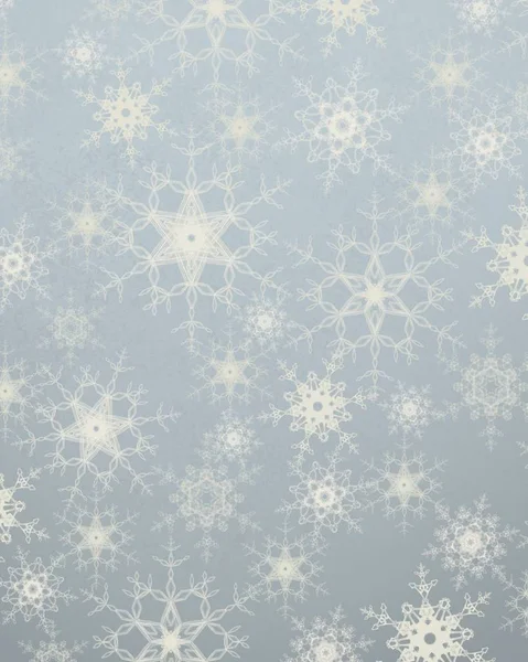 抽象的圣诞背景与雪花和文本空间 — 图库照片