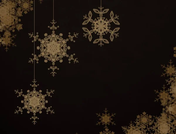 Abstract Christmas Background Snowflakes Space Text — Stock Photo, Image