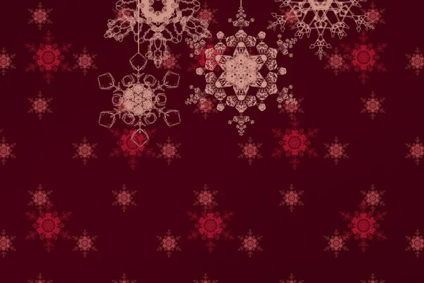 Абстрактний Різдвяний Фон Сніжинками Простір Тексту — стокове фото