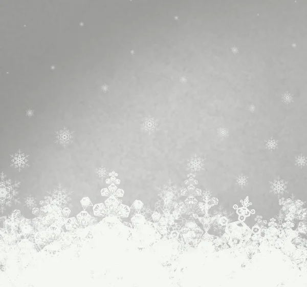 Absztrakt Karácsonyi Háttér Hópelyhek Hely Szöveg — Stock Fotó