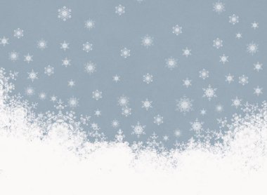 kar taneleri ve metin için alan ile soyut noel arka plan