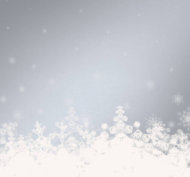 Kar taneleriyle soyut noel arkaplanı