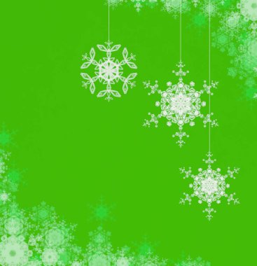 Kar taneleriyle soyut noel arkaplanı