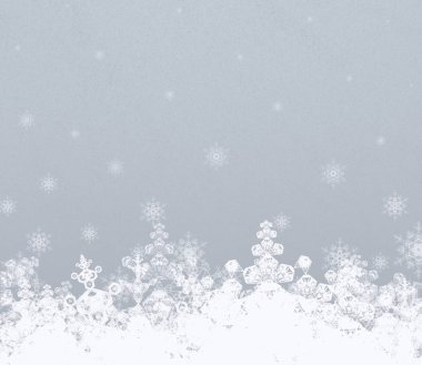 Kar taneleriyle soyut noel arkaplanı