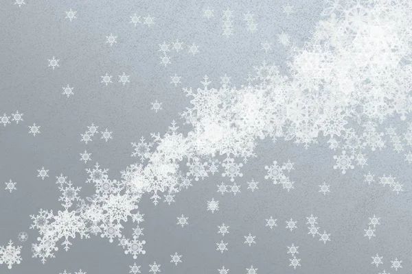 Fondo Navidad Abstracto Con Copos Nieve — Foto de Stock