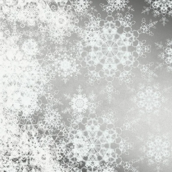 Grunge Hintergrund Mit Schneeflocken — Stockfoto