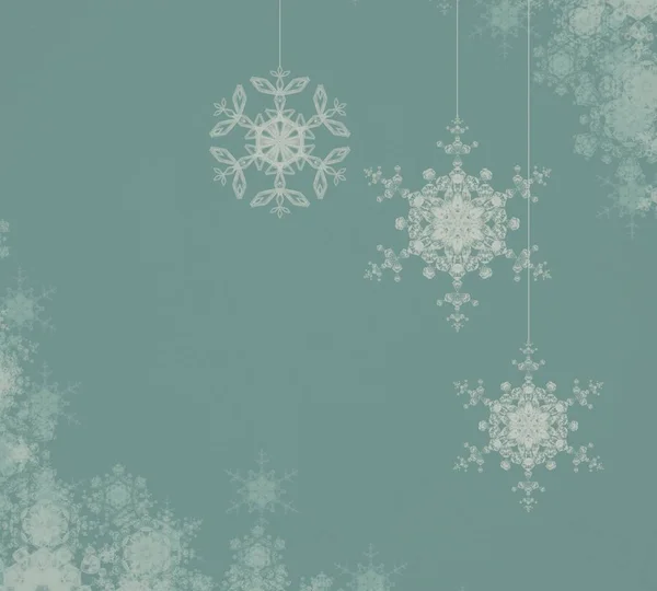 Abstract Christmas Background Snowflakes — Stock Photo, Image