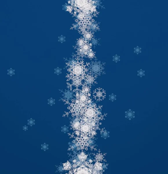 Fondo Navidad Abstracto Con Copos Nieve — Foto de Stock