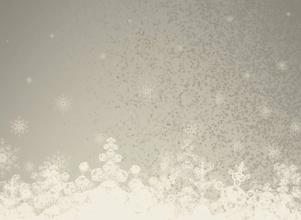 雪の結晶で抽象的なクリスマスの背景 — ストック写真