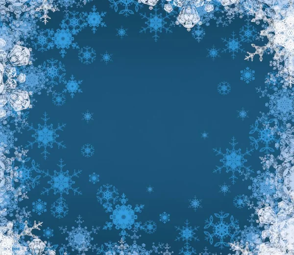Boże Narodzenie Tło Płatków Śniegu — Zdjęcie stockowe