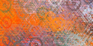 farklı desenlere sahip soyut grunge arkaplanı