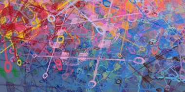 Renkli boyalı soyut arkaplan