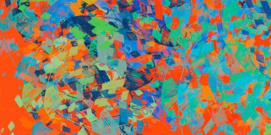 Renkli çiçeklerle soyut arkaplan