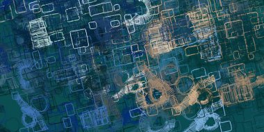 dijital desenli arka plan