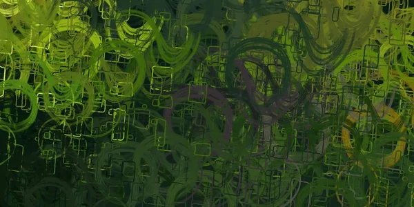 Абстрактный Фон Зелеными Узорами — стоковое фото