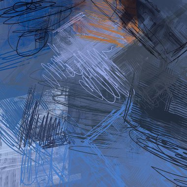 farklı desenleri ile soyut renkli duvar kağıdı