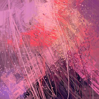 farklı desenleri ile soyut renkli duvar kağıdı