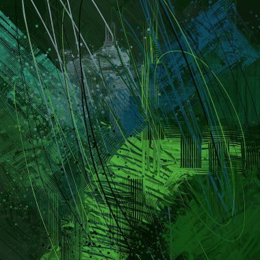 farklı desenleri ile soyut renkli duvar kağıdı