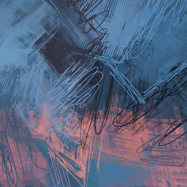 farklı desenleri ile soyut renkli duvar kağıdı