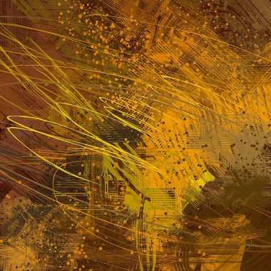 farklı desenleri ile soyut renkli duvar kağıdı