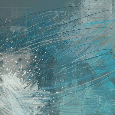 farklı desenleri ile soyut renkli duvar kağıdı