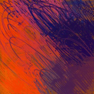 farklı desenleri ile soyut renkli duvar kağıdı