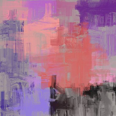 farklı desenleri ile soyut renkli duvar kağıdı