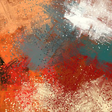 farklı desenleri ile soyut renkli duvar kağıdı