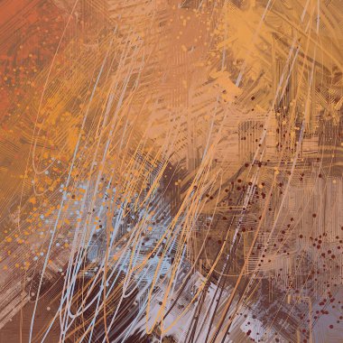 lekeleri ile soyut renkli boya duvar kağıdı